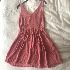 Sweet pink/coral BB Dakota dotted dress